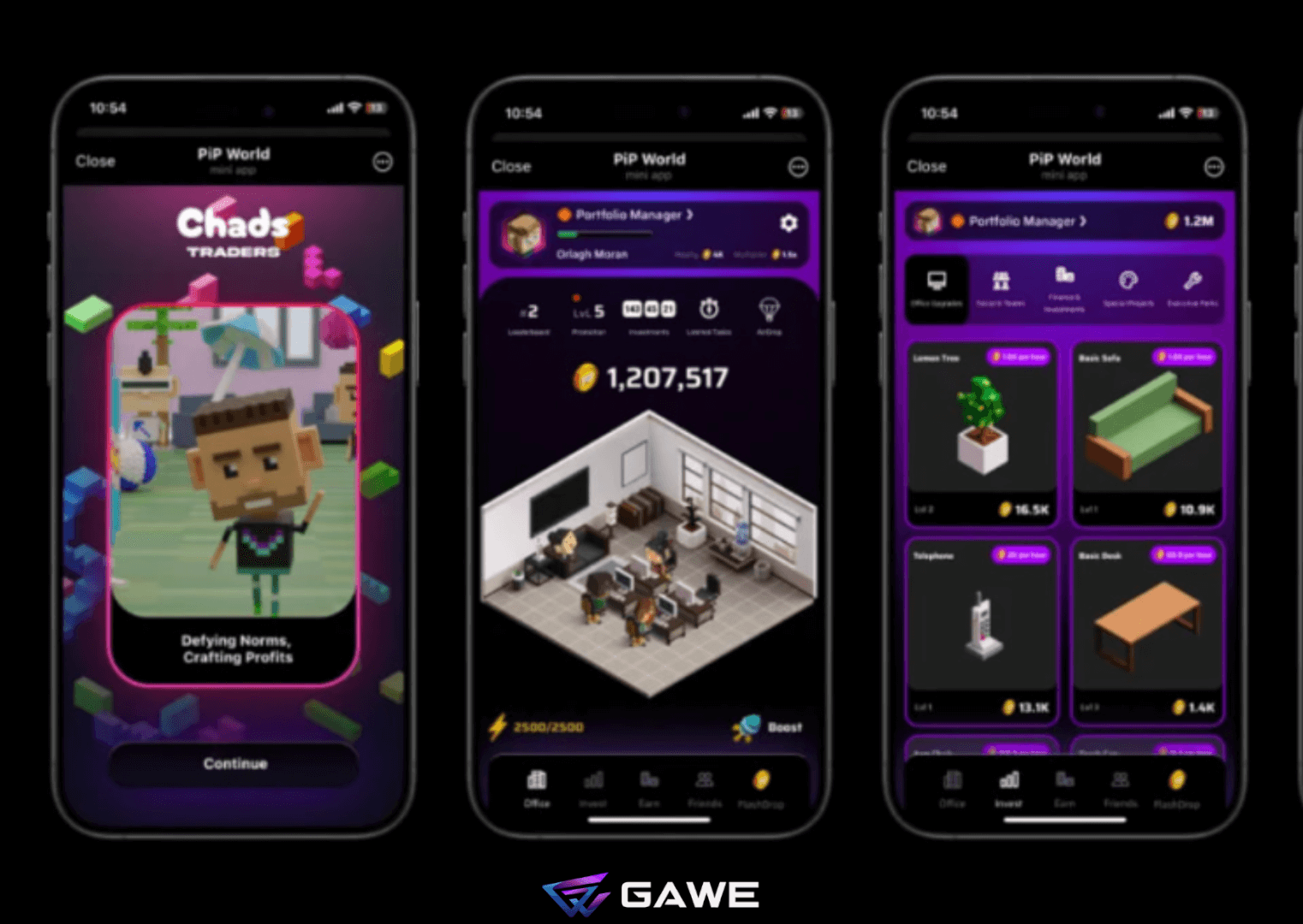 PiP World Gold Rush：點擊賺幣，學習投資