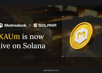 Matrixdock将黄金代币XAUm扩展至Solana，机构级代币化黄金进入高性能公链生态