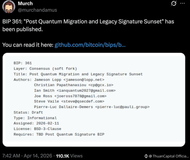 冻结中本聪的比特币？BIP-361提案引爆社区最激烈「量子威胁」之争