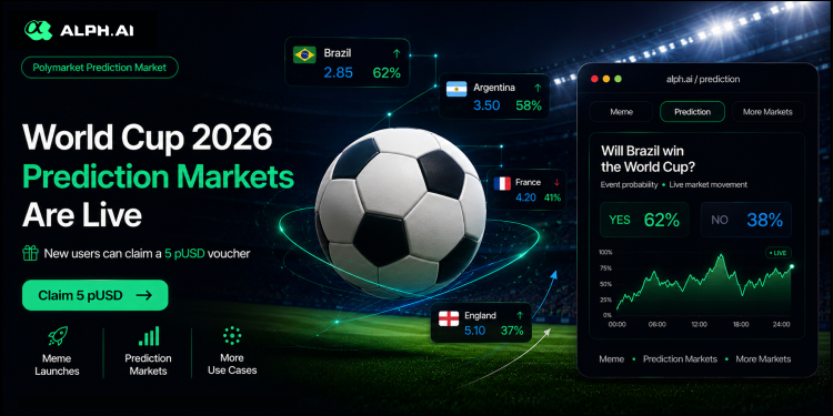 AlphAI支持Polymarket预测市场，世界杯预测活动同步上线