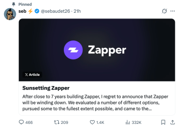 从200万月活到归零：Zapper死于DeFi的「成熟」